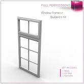 Full Perm  Mesh Window Frame V.1 - Builder's Kit Set