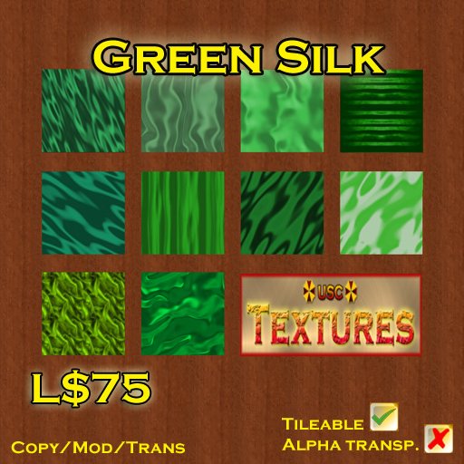 USC Textures - Green Silk 