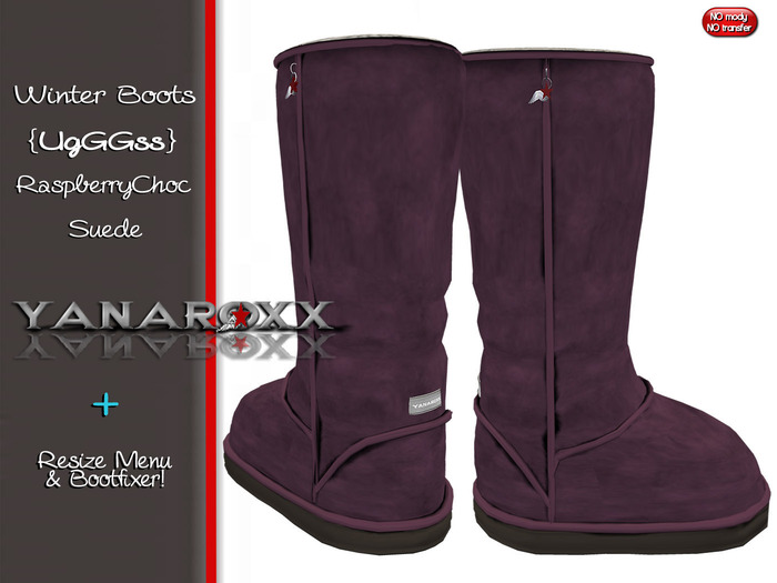 .:YANAROXX:. { UgGGss } Boots in RaspberryChoc Suede