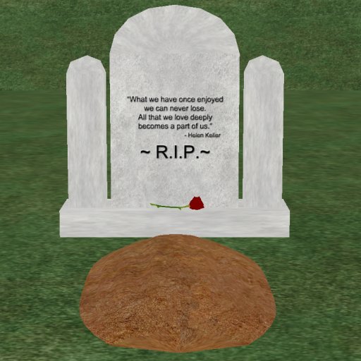 Verse 18, Enticing Designs 5 Prim Dome Top Style Cement Tombstone Marker with Inscription, Grave, and Rose