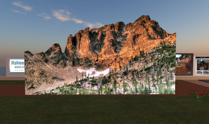 Privacy Screen Tower Mountain 1 Prim