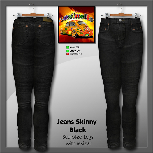 Coxi - Jeans Black Skinny