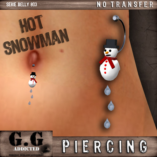 Hot Snowman Belly Piercing