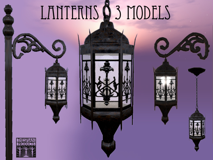 Lantern set  - lamp 3 models - Thespian Products