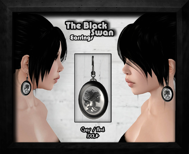 [VIRTUAL/INSANITY] THE BLACK SWAN Earrings