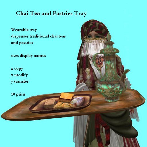 Chai Tea and Pastrys Tray 