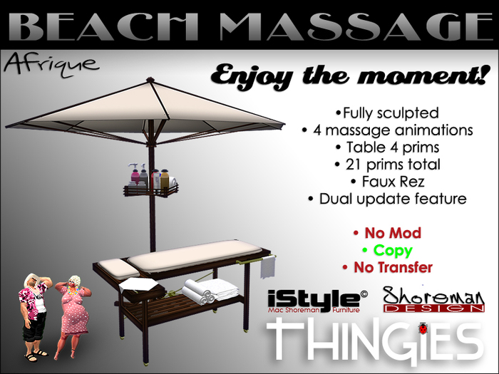 iStyle Afrique Massage Bench