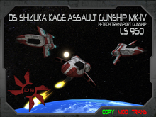 DS Shizuka Kage Assault Gunship MK-IV