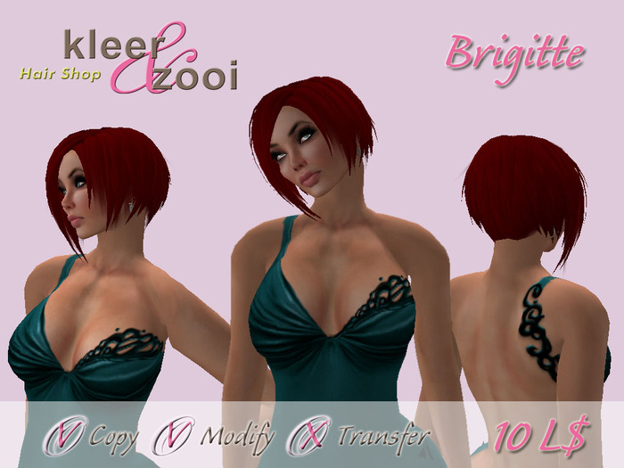 <-K&Z-> Female Hair - Brigitte - Red