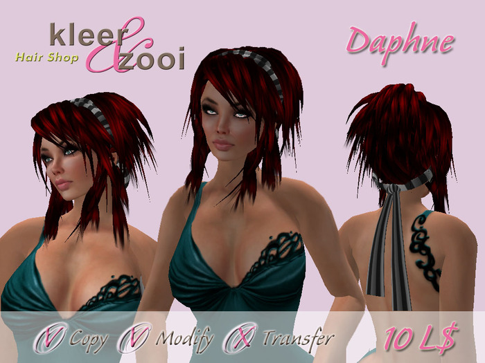 <-K&Z-> Female Hair - Daphne- Red