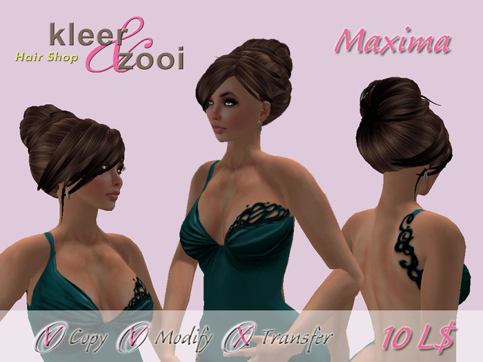 <-K&Z-> Female Hair - Maxima - Brown