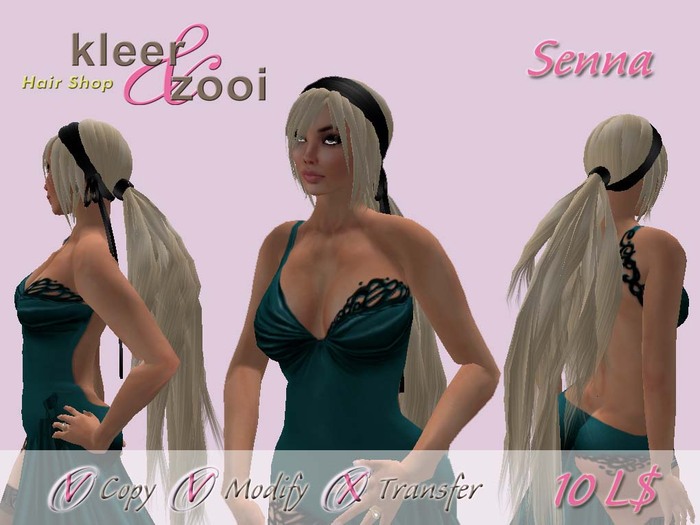 <-K&Z-> Female Hair - Senna - blond