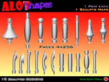 FullPerm Sculpties + Sculpts maps - 1 Prim each / Fut- Elek