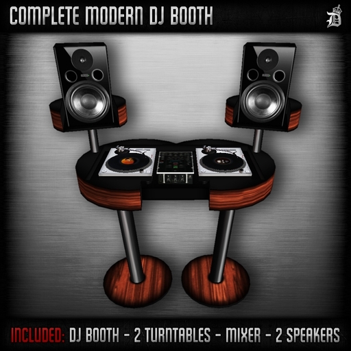 DEF! Complete DJ Booth / Modern / Brown 