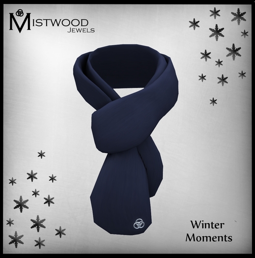 [Mistwood Jewels] Winter Moments - Blue Unisex Scarf
