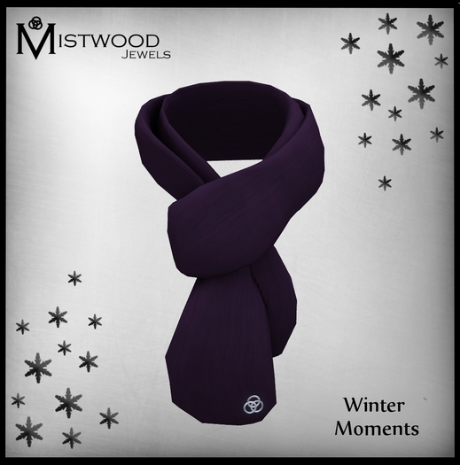 [Mistwood Jewels] Winter Moments - Purple Unisex Scarf