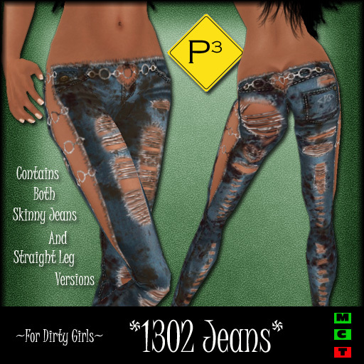 <P3> 1302 Distressed Jeans - Stonewashed