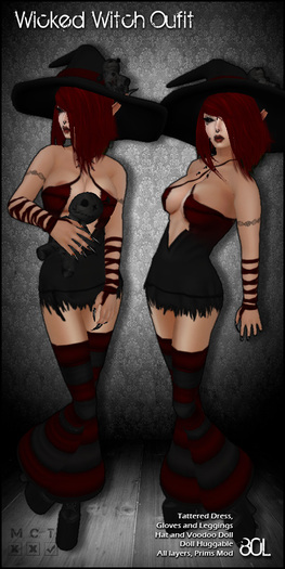 [ SAKIDE ] Wicked Witch Outfit