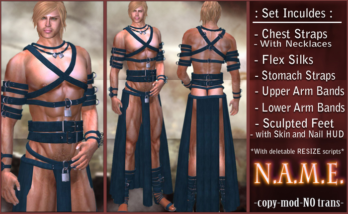 (N.A.M.E.) Strapped Silk - Blue