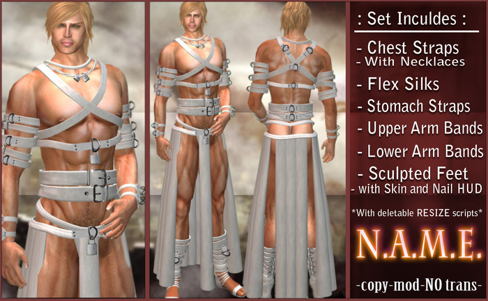 (N.A.M.E.) Strapped Silk - White