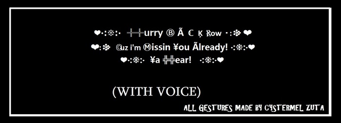 HURRYBACK MISSING YOU - MADE BY CY