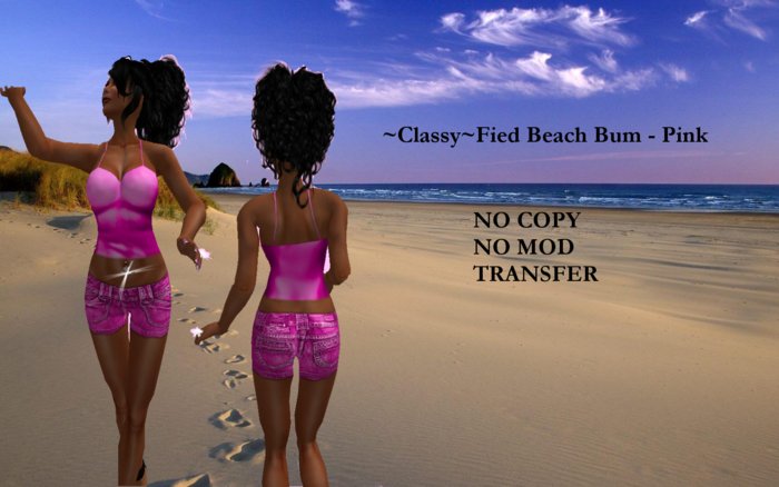 ~Classy~Fied Pink Beach Bum