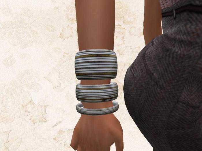 AP Brown Silver Bangles