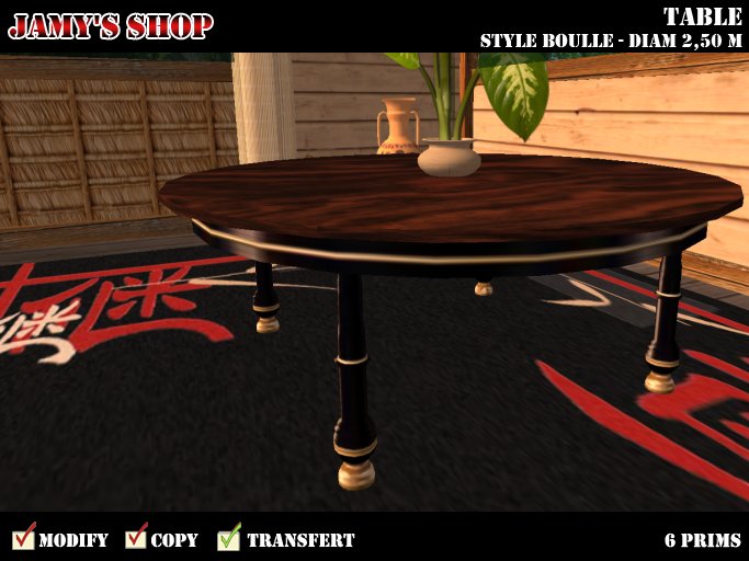 Table Style Boulle dining room table "Versailles"