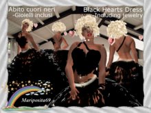 Black Hearts Dress  (Abito cuori neri)