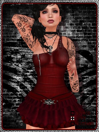 .:* LOULOU&CO *:. - Dress :: DIAMOND ROCK :: Red