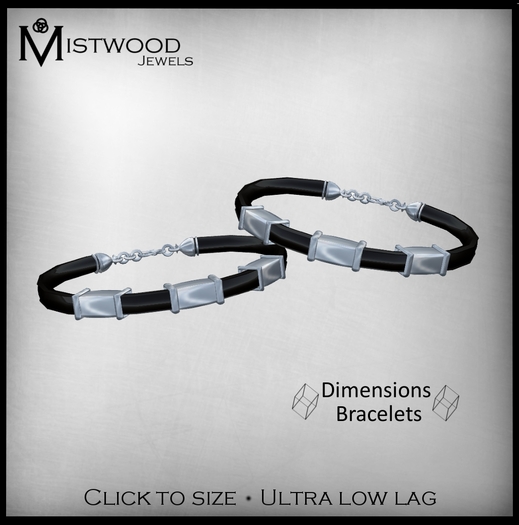 [Mistwood Jewels] Dimensions Unisex Bracelet - Silver version