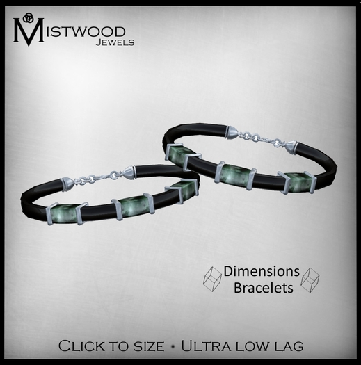 [Mistwood Jewels] Dimensions Unisex Bracelet - Jade version
