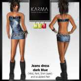 Karma - Jeans dress dark Blue
