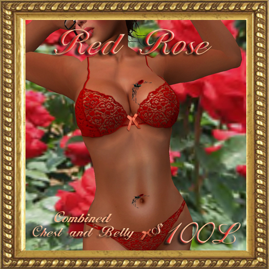 Ink Blots Red Rose Combined Tattoo 