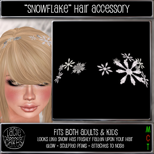 *LC* - Snowflake Hair Accessory (AD)