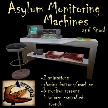 Second Life Marketplace - .:CUDA:. Asylum Monitoring Machines