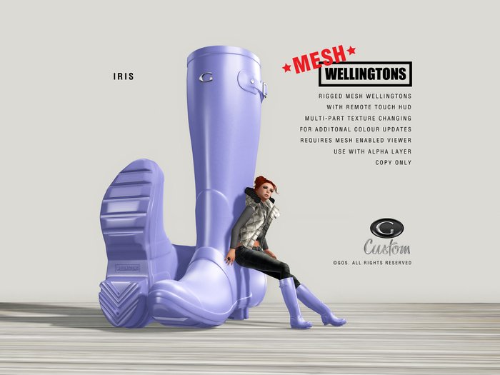 [Gos] MESH Wellingtons in Iris