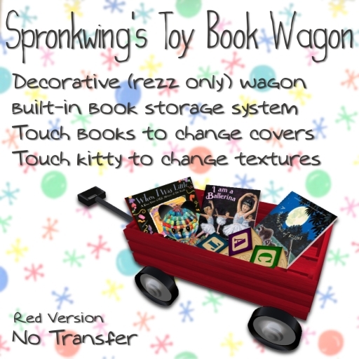 [S] Toy Book Wagon - Red Version