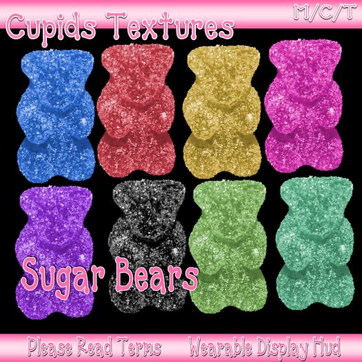 8 SUGAR BEARS Textures