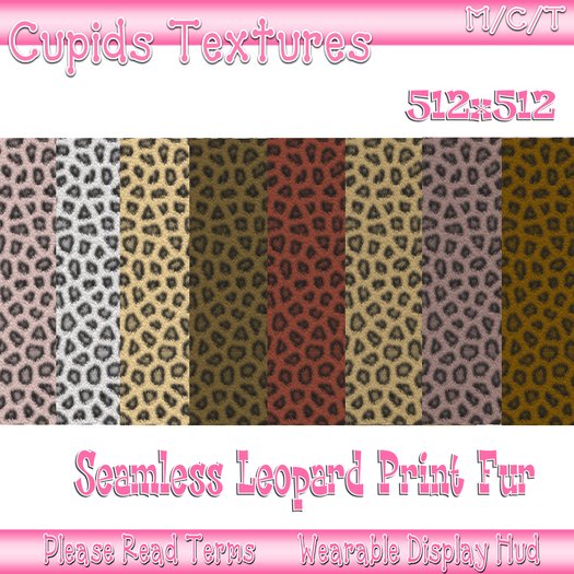 8 SEAMLESS LEOPARD FURS  Textures