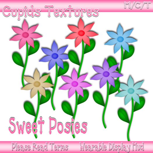 8 SWEET POSIES Textures