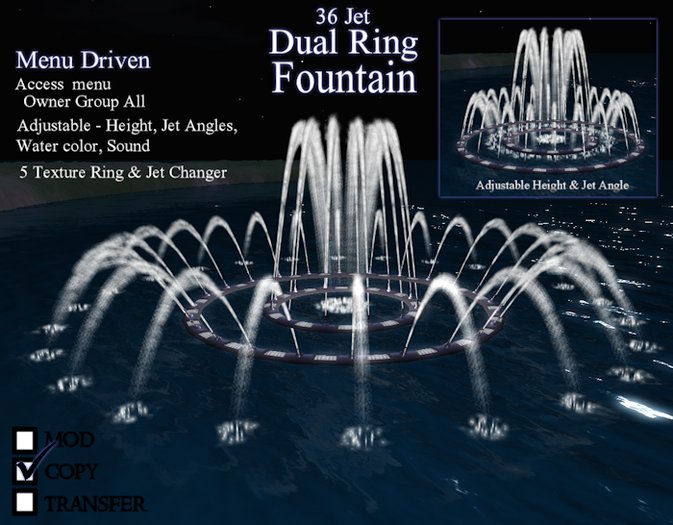 36 Jet Dual Ring Fountain