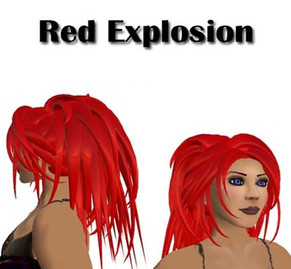 Red Explosion Female Hair (No Transfer)