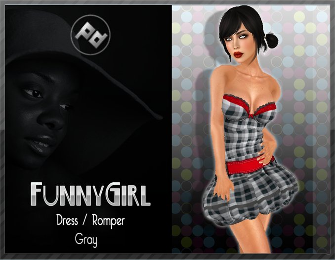 ::Poised:: FunnyGirl Dress/Romper Gray