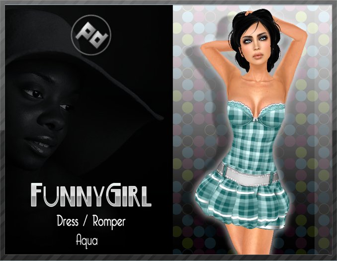 ::Poised:: FunnyGirl Dress/Romper Aqua