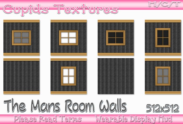 8 THE MANS ROOM WALLS Textures