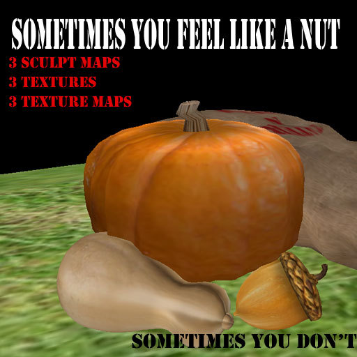 Pumpkin, Acron and Squash Sculpt Maps / Sculpty