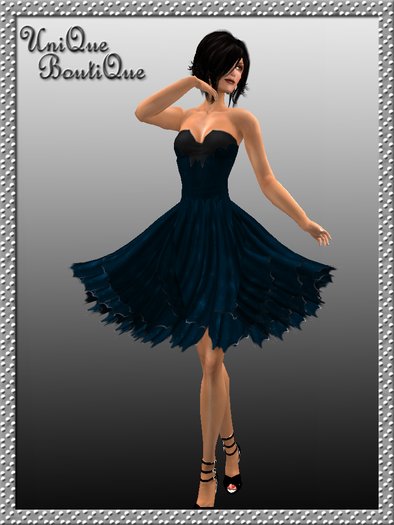 *UniQue* Bat Cocktail dress Midnight