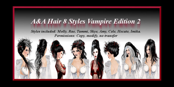 A&A Hair 8 Styles Vampire Edition 2 ***DEMO!***