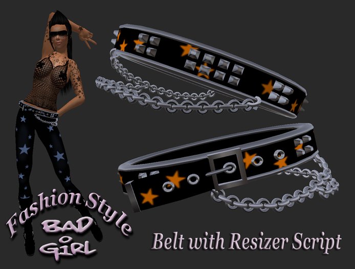 Bad Girl Star Belt orange